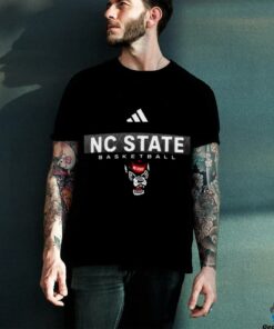 Adidas Red NC State Wolfpack Locker On Court In The Fade Pregame AEROREADY T Shirt