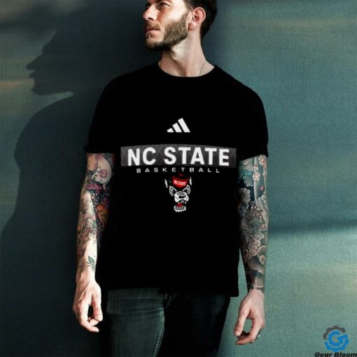 Adidas Red NC State Wolfpack Locker On Court In The Fade Pregame AEROREADY T Shirt