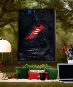 Adidas Symbiote PlayStation Spider Man 2 Ultra Boost Home Decor Poster Canvas