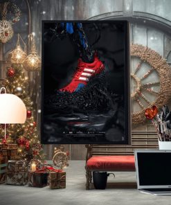 Adidas Symbiote PlayStation Spider Man 2 Ultra Boost Home Decor Poster Canvas