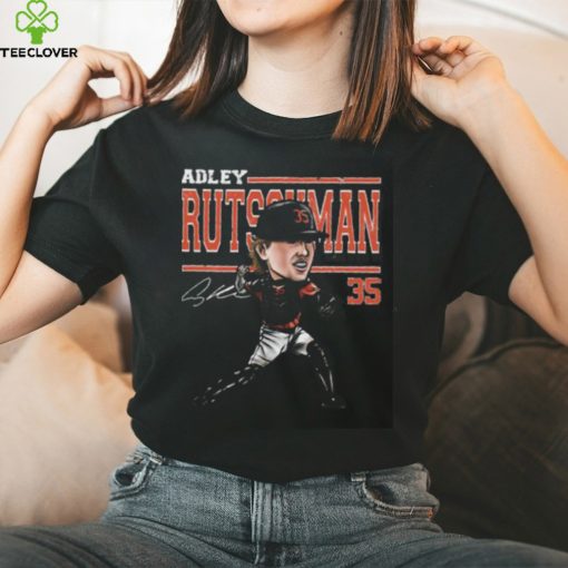 Adley Rutschman Signature American professional baseball catche Baltimore Cartoon T Shirt