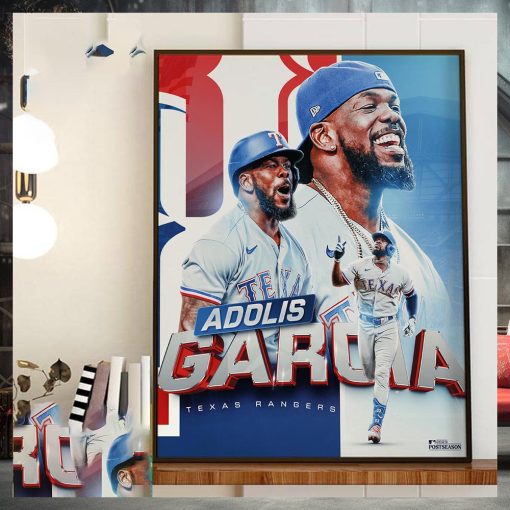 Adolis Garcia Grand Slam in MLB Postseason 2023 Home Decor Poster Canvas
