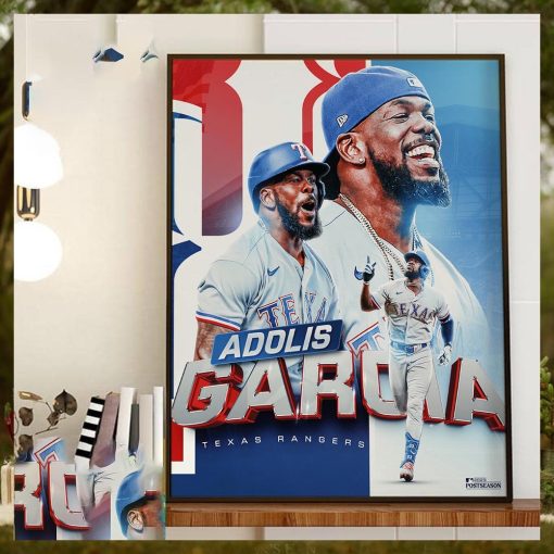 Adolis Garcia Grand Slam in MLB Postseason 2023 Home Decor Poster Canvas