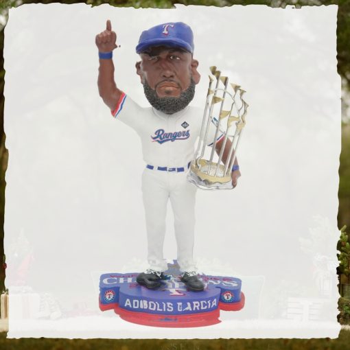 Adolis Garcia Texas Rangers 2023 World Series Champions Bobblehead Ornament