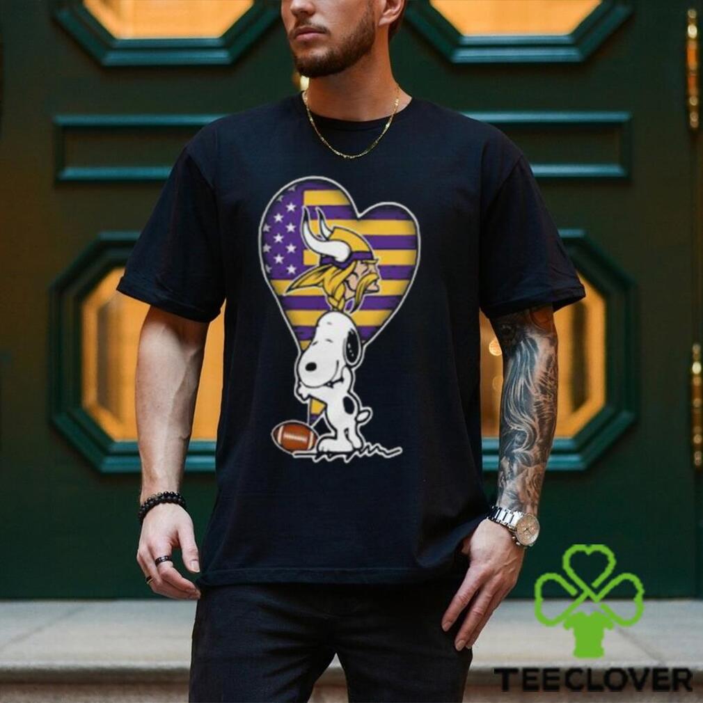 Adorable Snoopy Love Minnesota Vikings NFL Football T Shirt Adorable Snoopy Love Minnesota Vikings NFL Football T Shirt