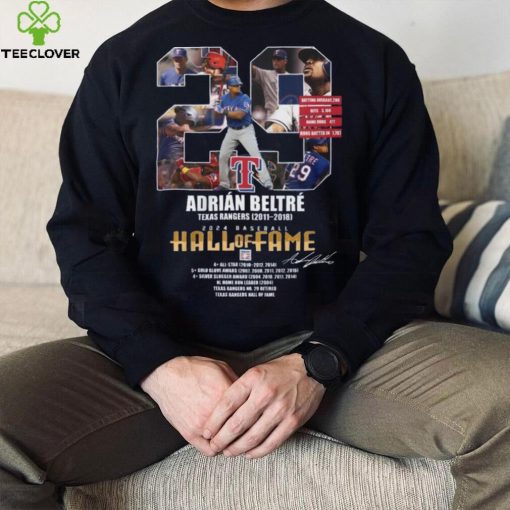 Adrian Beltre 2024 Baseball Hall of Fame Shirt