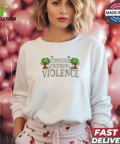 Adrianne Curry Consider Choosing Violence Tee shirt