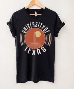 Adult Texas Longhorns Burnt Color Circles T Shirt
