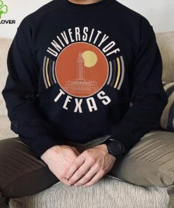 Adult Texas Longhorns Burnt Color Circles T Shirt