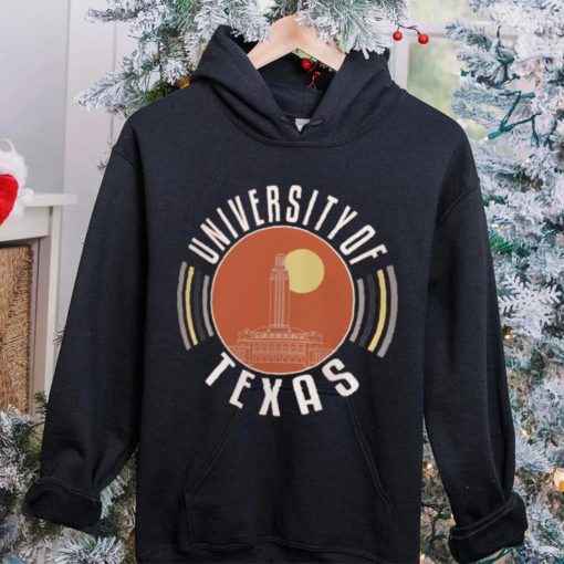 Adult Texas Longhorns Burnt Color Circles T Shirt