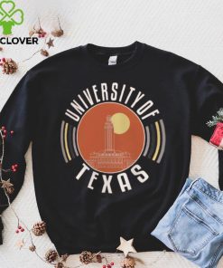 Adult Texas Longhorns Burnt Color Circles T Shirt