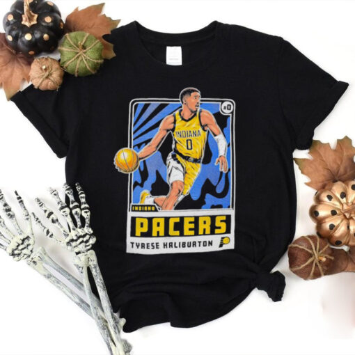 Adult indiana pacers tyrese haliburton player card hoodie, sweater, longsleeve, shirt v-neck, t-shirt