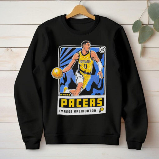 Adult indiana pacers tyrese haliburton player card hoodie, sweater, longsleeve, shirt v-neck, t-shirt