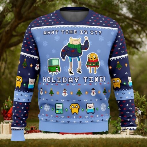 Adventure Time Christmas Time 3D Ugly Christmas Sweater Unisex Christmas Sweater For Men And Women