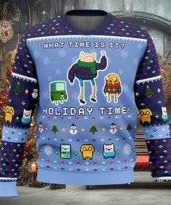 Adventure Time Christmas Time 3D Ugly Christmas Sweater Unisex Christmas Sweater For Men And Women