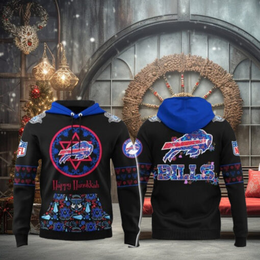 Buffalo Bills Happy Hanukkah Holiday 2024 Hoodie