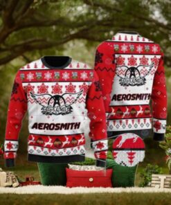 Aero Smith Band Signature Logo 2024 Ugly Christmas Sweater