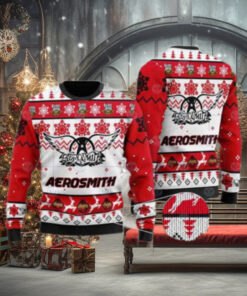 Aero Smith Band Signature Logo 2024 Ugly Christmas Sweater