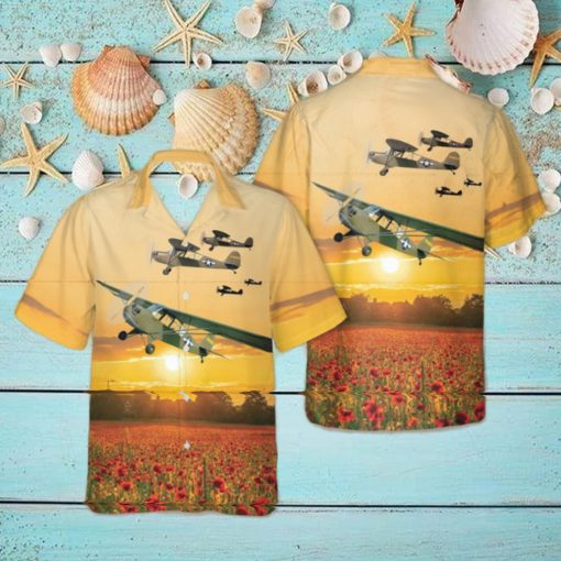 Aeronca L 3B Grasshopper World War II Hawaiian Shirt