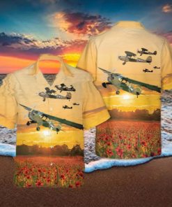 Aeronca L 3B Grasshopper World War II Hawaiian Shirt