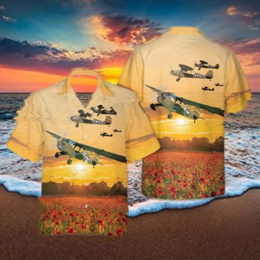 Aeronca L 3B Grasshopper World War II Hawaiian Shirt