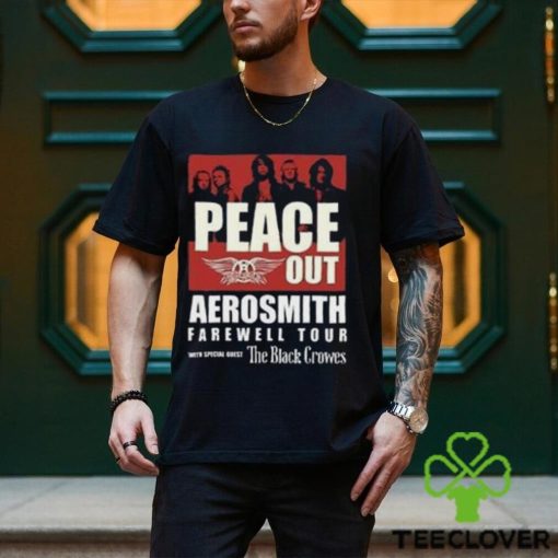 Aerosmith Peace Out Farewell Tour With The Black Crowes Shirt Band Fan Classic Unisex