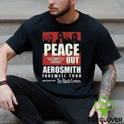 Aerosmith Peace Out Farewell Tour With The Black Crowes Shirt Band Fan Classic Unisex