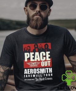 Aerosmith Peace Out Farewell Tour With The Black Crowes Shirt Band Fan Classic Unisex