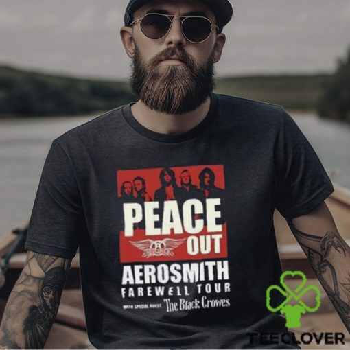 Aerosmith Peace Out Farewell Tour With The Black Crowes Shirt Band Fan Classic Unisex