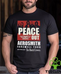 Aerosmith Peace Out Farewell Tour With The Black Crowes Shirt Band Fan Classic Unisex