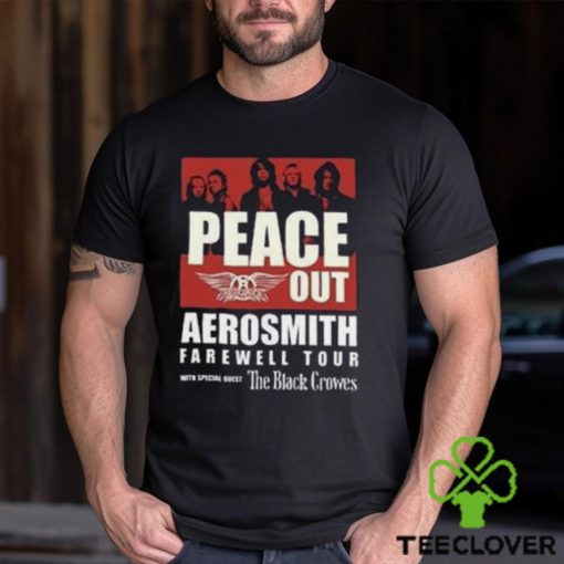Aerosmith Peace Out Farewell Tour With The Black Crowes Shirt Band Fan Classic Unisex