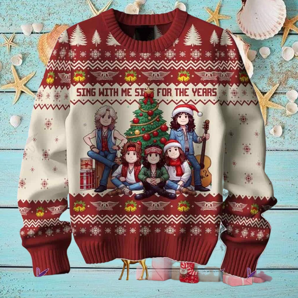 Aerosmith Sing With Me Sing For The Year Chirstmas Gifts 2024 Xmas For Family And Friends Ugly Sweater Aerosmith Sing With Me Sing For The Year Chirstmas Gifts 2024 Xmas For Family And Friends Ugly Sweater
