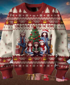 Aerosmith Sing With Me Sing For The Year Chirstmas Gifts 2024 Xmas For Family And Friends Ugly Sweater