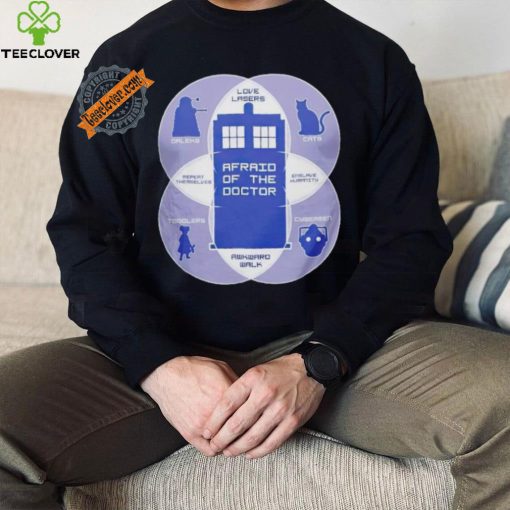 Afraid of the doctor Doctor Who hoodie, sweater, longsleeve, shirt v-neck, t-shirt