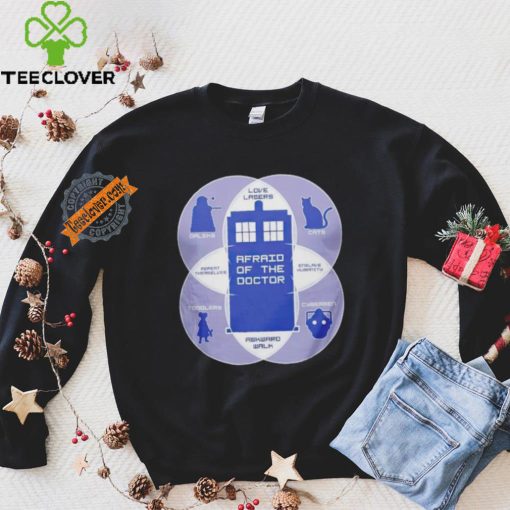 Afraid of the doctor Doctor Who hoodie, sweater, longsleeve, shirt v-neck, t-shirt