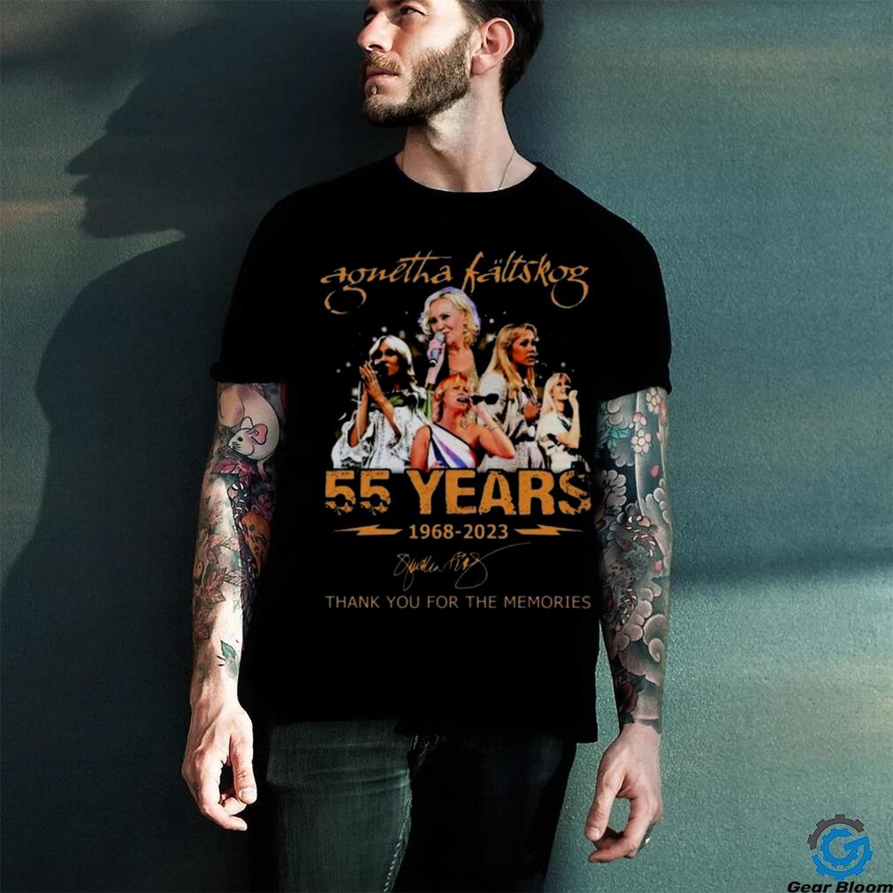 Agnetha Faltskog 55 Years 1968 – 2023 Thank You For The Memories Signature T Shirt Agnetha Faltskog 55 Years 1968 – 2023 Thank You For The Memories Signature T Shirt