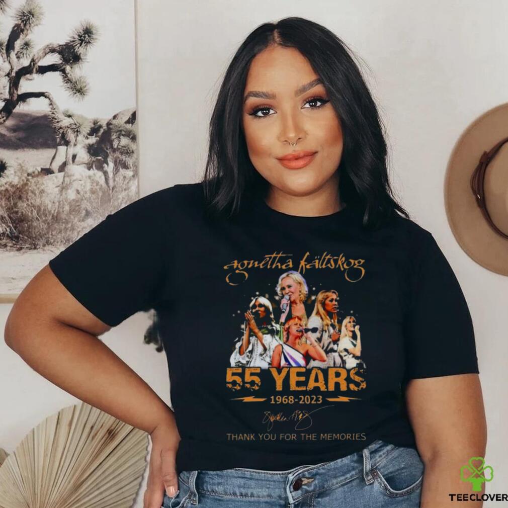 Agnetha Faltskog 55 Years 1968 – 2023 Thank You For The Memories Signature T Shirt Agnetha Faltskog 55 Years 1968 – 2023 Thank You For The Memories Signature T Shirt