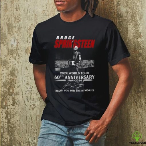 Bruce Springsteen 2024 World Tour 60th Anniversary 1964 2024 Thank You For The Memories T Shirt