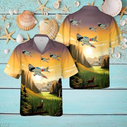 Aichi D3A VAL Japanese WWII dive bomber airplane Hawaiian Shirt All Over Print Summer