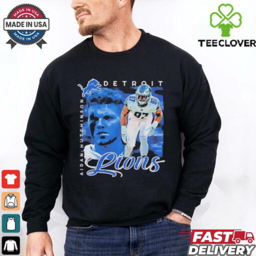 Aidan Hutchinson Detroit Lions vintage bootleg hoodie, sweater, longsleeve, shirt v-neck, t-shirt