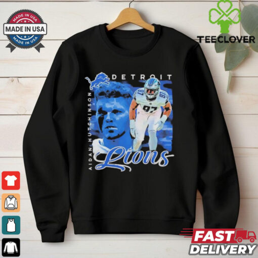 Aidan Hutchinson Detroit Lions vintage bootleg hoodie, sweater, longsleeve, shirt v-neck, t-shirt