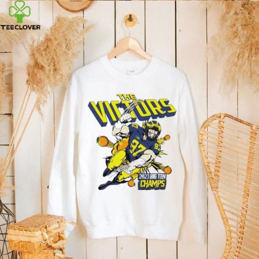 Aidan Hutchinson Michigan Wolverines the victors 2023 Big Ten Champs hoodie, sweater, longsleeve, shirt v-neck, t-shirt