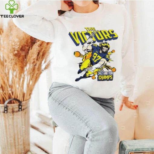 Aidan Hutchinson Michigan Wolverines the victors 2023 Big Ten Champs hoodie, sweater, longsleeve, shirt v-neck, t-shirt