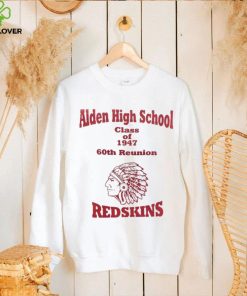 Aiden High School class of 1947 60th reunion Redskins shirt