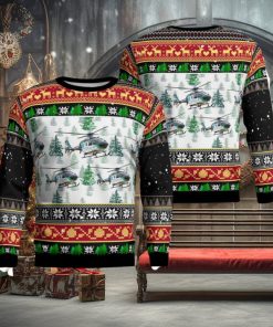 Air Evac 172  Jefferson County, IL Knitted Christmas Sweater