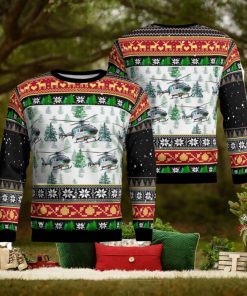 Air Evac 172  Jefferson County, IL Knitted Christmas Sweater