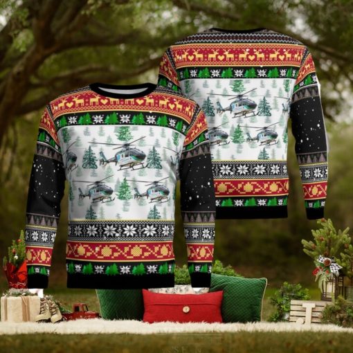 Air Evac 172  Jefferson County, IL Knitted Christmas Sweater