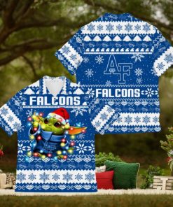 Air Force Falcons Baby Yoda Star Wars Christmas Hawaiian Shirt