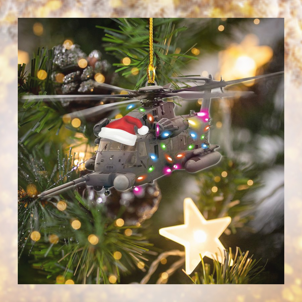 Air Force Sikorsky MH 53 Pave Low Mica Christmas Ornament