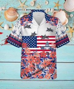 Aircraft F 35 Lightning F35 Liberty, US Capitol Gift Memory 3D Hawaiian Shirt For Summer